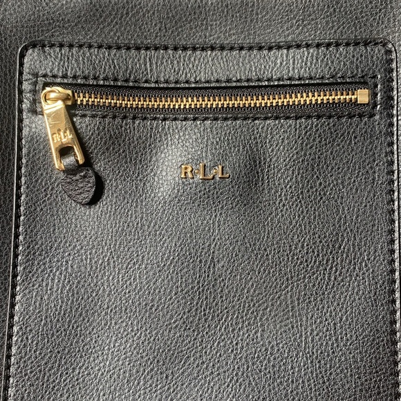 Ralph Lauren Black Leather Crossbody Bag - Picture 3 of 9